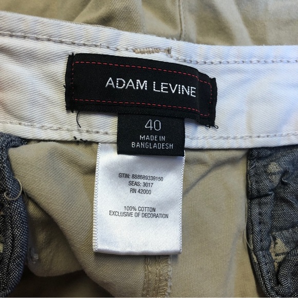 Vintage Y2k Adam Levine Tan Cargo shorts Sz Men’s 40 - Picture 2 of 5